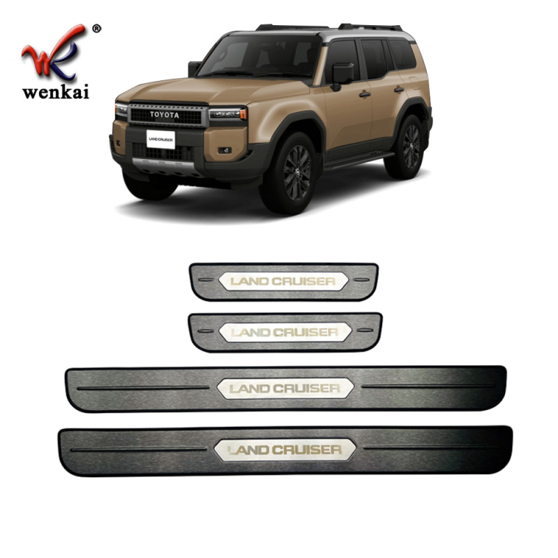 WK-934 Prag exterior pentru uși din oțel inoxidabil 304, pentru Toyota 24 Prado LC250 – decorare și protecție, personalizare disponibilă