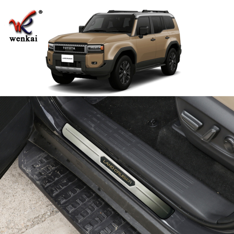 WK-934 Prag exterior pentru uși din oțel inoxidabil 304, pentru Toyota 24 Prado LC250 – decorare și protecție, personalizare disponibilă