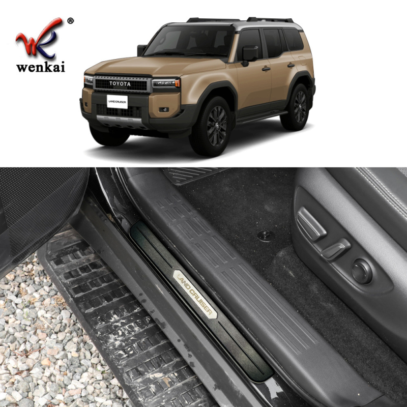 WK-934 Prag exterior pentru uși din oțel inoxidabil 304, pentru Toyota 24 Prado LC250 – decorare și protecție, personalizare disponibilă