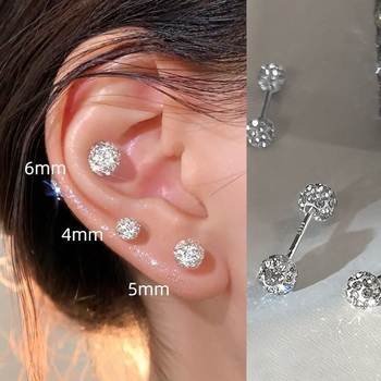 Naušnice od imitacijskih bisera, oblik U, minimalistički stil, elektroplatirane