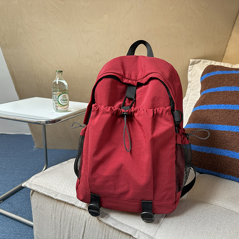 Unisex nylon ruksak s zipom, unutarnja podstava od poliester, unutarnja pretinica za mobitel (Proljeće 2025)