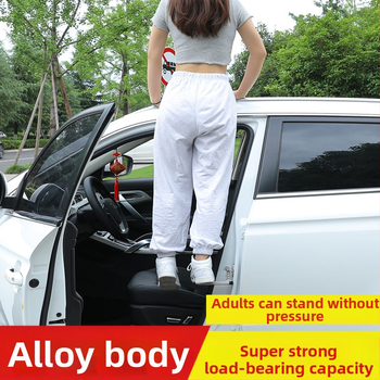 Automašīnas jumta piekļuves kāpnes - alumīnija sakausējums, neslīdošs pedālis, universāla saderība (Zīmols: Yang Jie; Materiāls: Alumīnija sakausējums; Saderīgi modeļi: visas markas; Modeļu gadi: visi gadi)