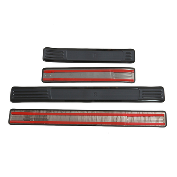 Bandă prag din oțel inoxidabil pentru Ford Elite — piese de modificare și decorare auto, model: Threshold strip, compatibil cu 23 Ford Elite, brand Colorful