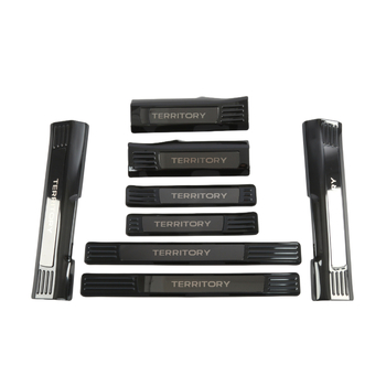 Bandă prag din oțel inoxidabil pentru Ford Elite — piese de modificare și decorare auto, model: Threshold strip, compatibil cu 23 Ford Elite, brand Colorful