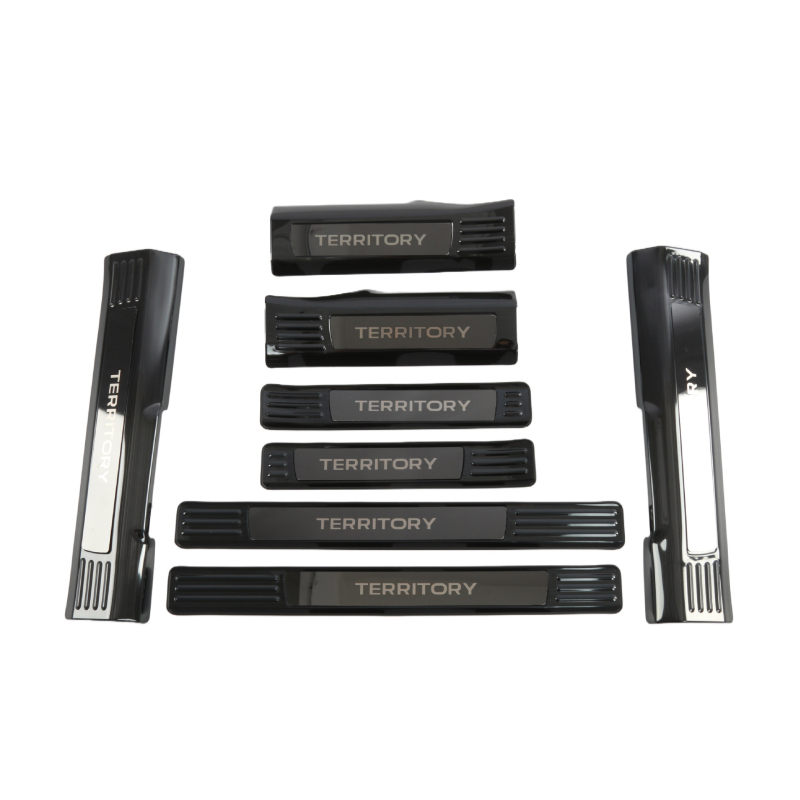 Bandă prag din oțel inoxidabil pentru Ford Elite — piese de modificare și decorare auto, model: Threshold strip, compatibil cu 23 Ford Elite, brand Colorful