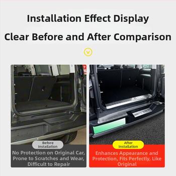 Prag prtljažnika od nehrđajućeg čelika za BJ40 – stražnja zaštita, kompatibilan s automatskim mjenjačem, unutarnji dekorativni dodatak