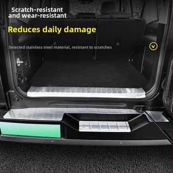 Prag prtljažnika od nehrđajućeg čelika za BJ40 – stražnja zaštita, kompatibilan s automatskim mjenjačem, unutarnji dekorativni dodatak