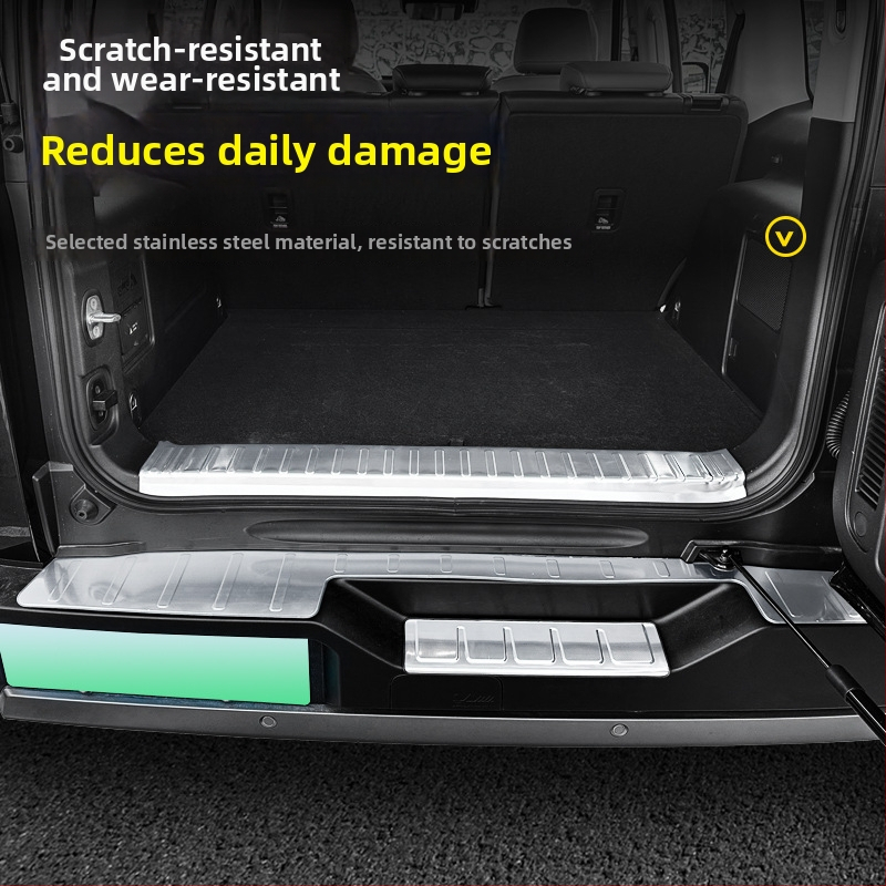 Prag prtljažnika od nehrđajućeg čelika za BJ40 – stražnja zaštita, kompatibilan s automatskim mjenjačem, unutarnji dekorativni dodatak