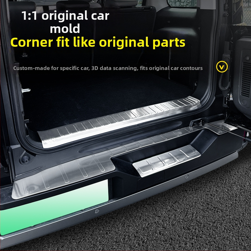 Prag prtljažnika od nehrđajućeg čelika za BJ40 – stražnja zaštita, kompatibilan s automatskim mjenjačem, unutarnji dekorativni dodatak