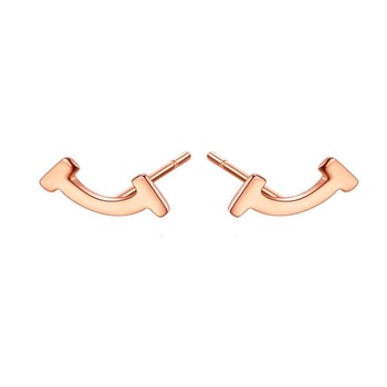 Cercei cu zâmbet din argint S925, finisaj Seiko, stil coreean, unisex