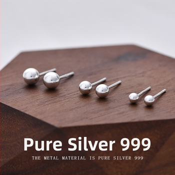 Обеци Giana, S999 сребро, Seiko завършек, унисекс