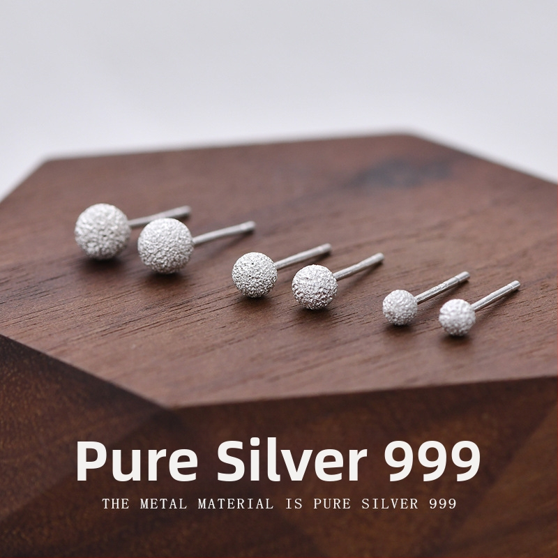 Обеци Giana, S999 сребро, Seiko завършек, унисекс