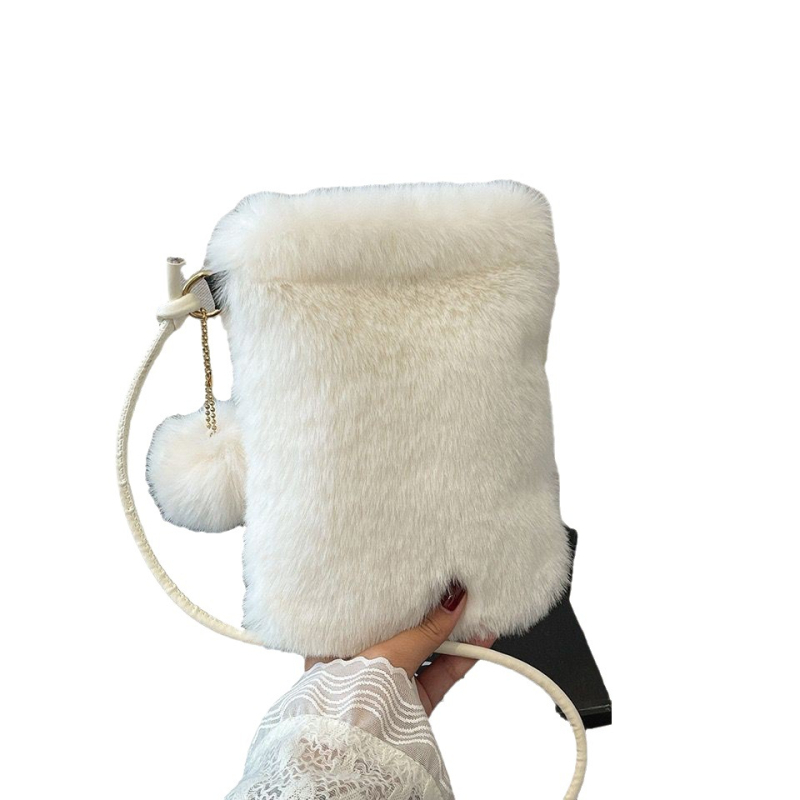 Plüss telefontáska, városi minimalist stílus, crossbody egyetlen vállpánttal, függőleges négyzetes forma, mágneses zár, belső telefontartó zseb