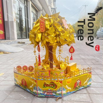 DIY Money Tree – Materiál: Papier, Balenie: Opp bag, Vrátane video návodu, Značka: Confinement Buddhist Art