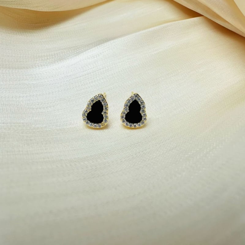 Naušnice - Kineskog stila, Serija Male bundeve, Baza od bakra, 925 srebrni postovi, Proljeće 2025