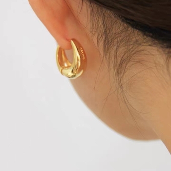 Naušnice geometrijskog dizajna, bakar materijal, elektroplatiranje, medicinski silikon post, MC212