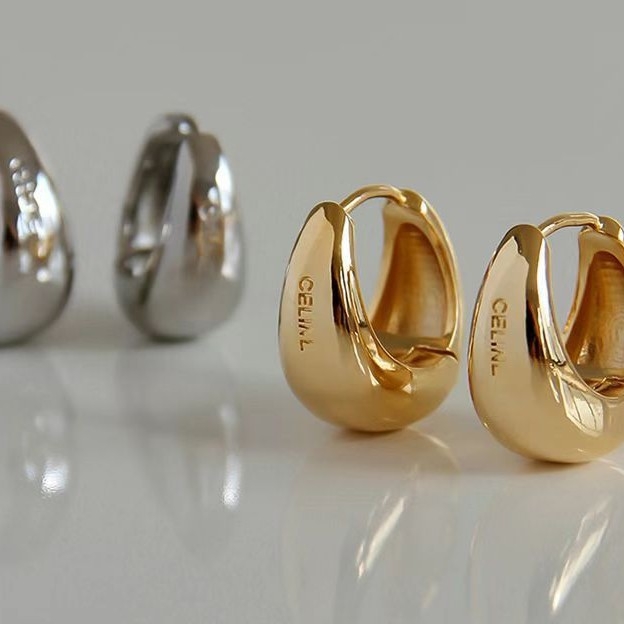 Naušnice geometrijskog dizajna, bakar materijal, elektroplatiranje, medicinski silikon post, MC212