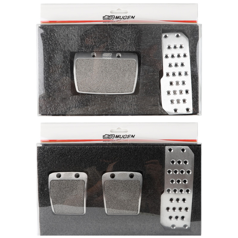 Universāls auto pedāļu komplekts no alumīnija sakausējuma, biezināts, ar pretslidējošu virsmu, piemērots MT/manual transmisijai