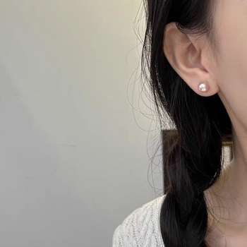 Naušnice - Srebro, elektroplatirane, Kun Ling, Geometrijski dizajn (Podrijetlo: Ningbo)