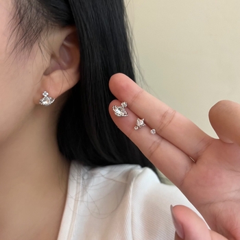 Sada náušníc zliatiny, elektroplatinga, hviezdny štýl, Songrui, pre ženy