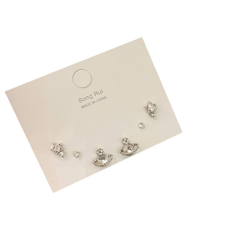 Sada náušníc zliatiny, elektroplatinga, hviezdny štýl, Songrui, pre ženy