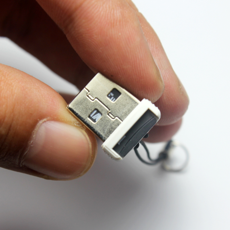 Cititor TF Mini de carduri USB 2.0 pentru MicroSD/TF, extern, compatibil Windows 7, Carcasă din plastic, Versiunea 2.0