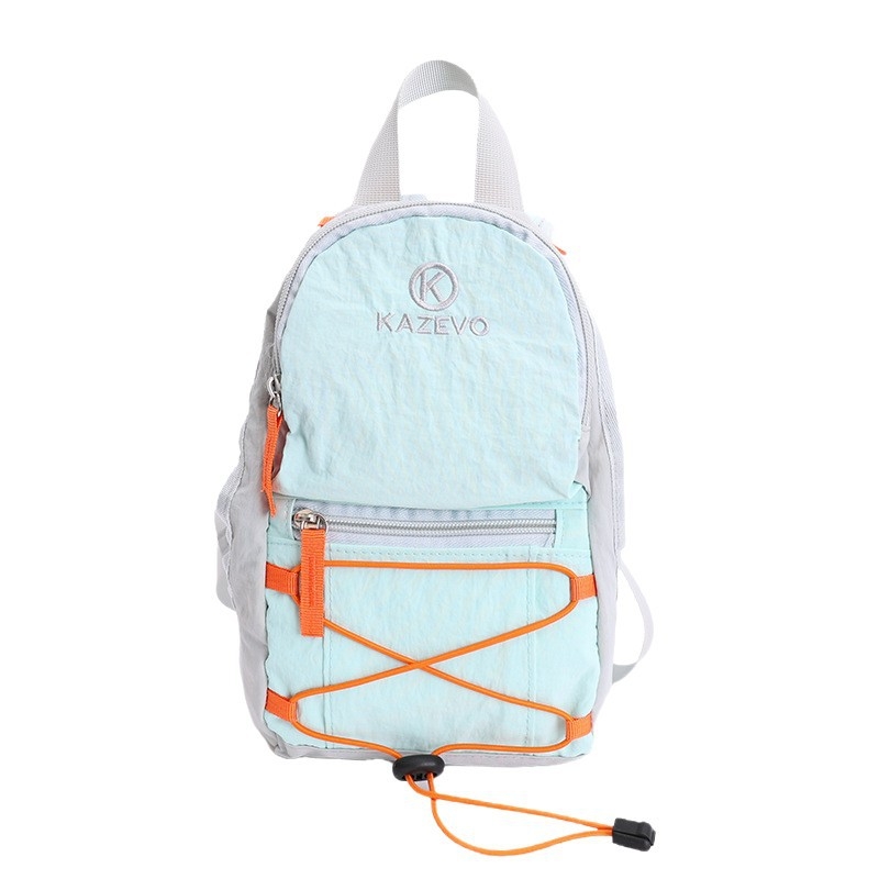 Ruksak s dizajnom koji se slaže bojama, najlon materijal, zakrivljeni naramenice, poliester podstava, opušten stil putovanja