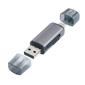 Aluminijski OTG čitač kartica USB 2.0 za TF/SD – bez upravljačkog programa