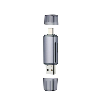 Aluminijski OTG čitač kartica USB 2.0 za TF/SD – bez upravljačkog programa