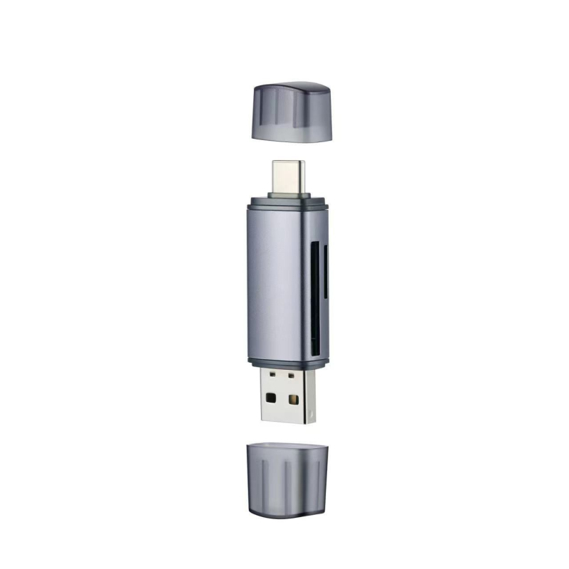 Aluminijski OTG čitač kartica USB 2.0 za TF/SD – bez upravljačkog programa