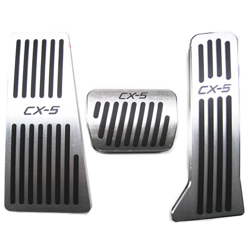 Mazda CX-5 Dead Pedal за интериора - неплъзгаща се алуминиева педал, 2015-2022, автоматик