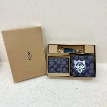 Unisex PU novčanik s držačem kartica i privjeskom za ključeve, proširiv, gradski stil, uzorak slova, najlon podstava