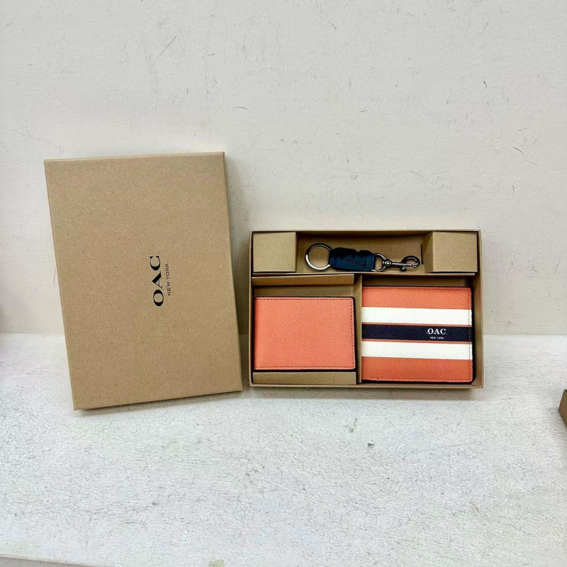 Unisex PU novčanik s držačem kartica i privjeskom za ključeve, proširiv, gradski stil, uzorak slova, najlon podstava