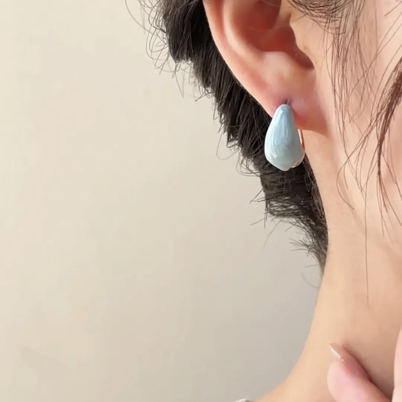 Cercei din aliaj de cupru, formă geometrică, placare electroplată, stil minimalist, pentru femei (aliaj de cupru; formă geometrică; placare electroplată; stil minimalist; pentru femei)