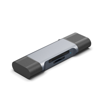 Čitač kartica s dvostrukim sučeljem USB 3.0 i Type-C za SD/TF — vanjsko aluminijsko kućište, kompatibilan s Windows 7