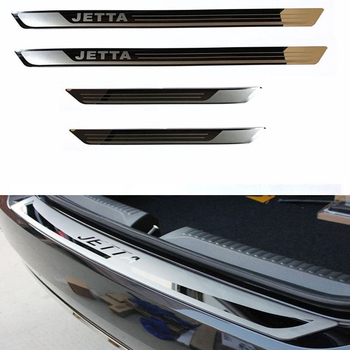 Set praguri din oțel inoxidabil pentru VW Jetta 2013-2016, pedale de întâmpinare și protecție portbagaj