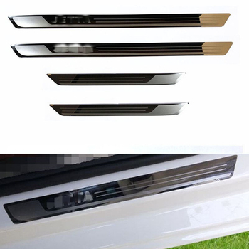 Set praguri din oțel inoxidabil pentru VW Jetta 2013-2016, pedale de întâmpinare și protecție portbagaj