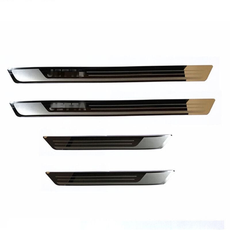 Set praguri din oțel inoxidabil pentru VW Jetta 2013-2016, pedale de întâmpinare și protecție portbagaj