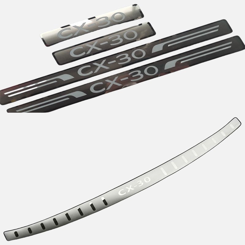 Praguri pentru uși Mazda CX-30 (2020) – oțel inoxidabil, LB/Lyboss