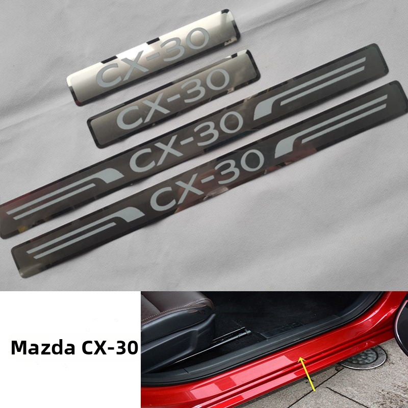 Práh dverí Mazda CX-30 (2020) – nehrdzavejúca oceľ, LB/Lyboss