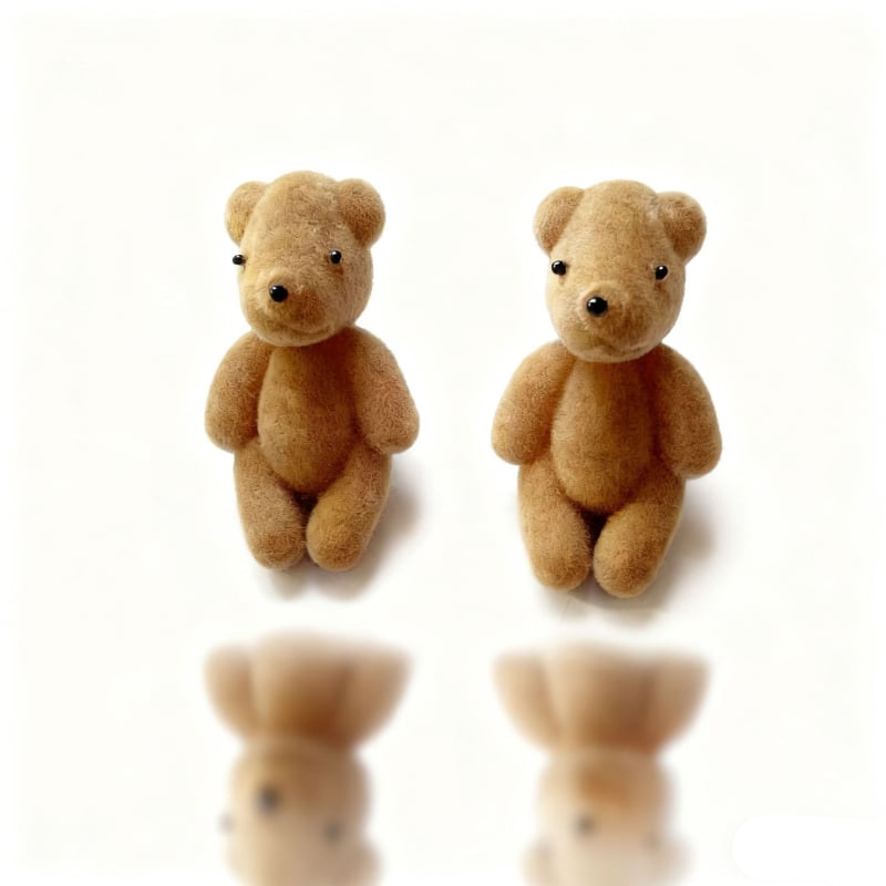 Cercei din rășină, formă geometrică, finisaj flocking, tijă din aur de 14k, stil Hepburn, pentru femei