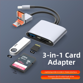 Nk-3041tl Pro Cititor OTG USB 2.0 pentru carduri SD/SDHC/TF/MicroSD, 36 g