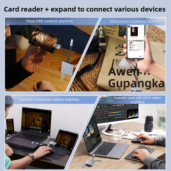 Nk-3041tl Pro Cititor OTG USB 2.0 pentru carduri SD/SDHC/TF/MicroSD, 36 g