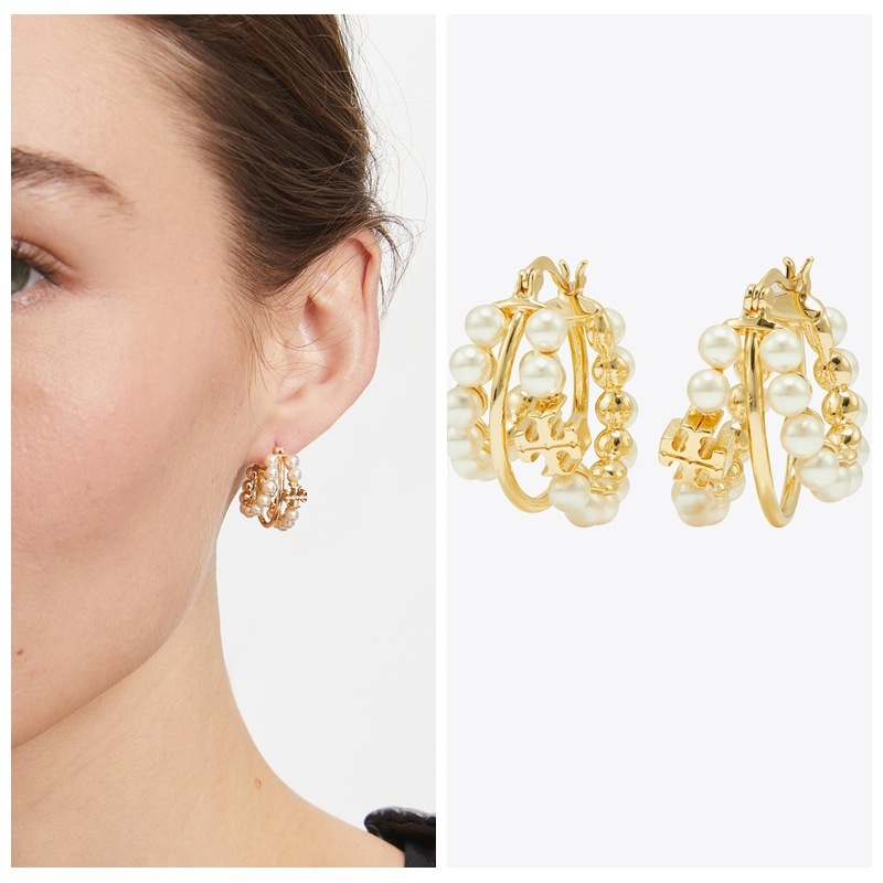 Cercei - cupru, geometrice cu bucle multiple, perlă de cristal artificial, știfturi din oțel inoxidabil, placare electrolitică