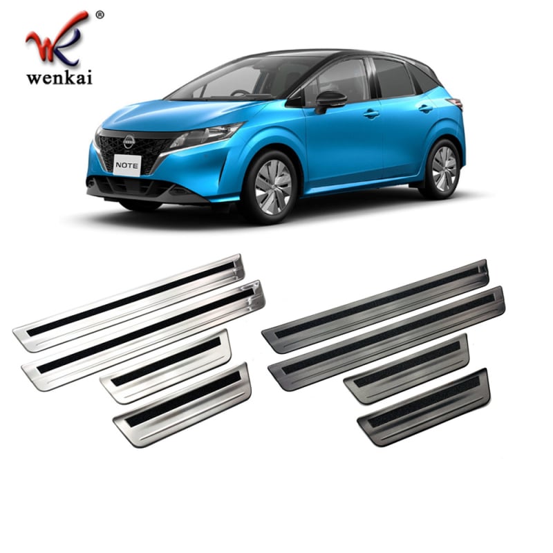 WK-904 Placă de protecție a pragului pentru Nissan Note E13 (21 modele), oțel inoxidabil 304, protecție decorativă, prelucrare personalizată