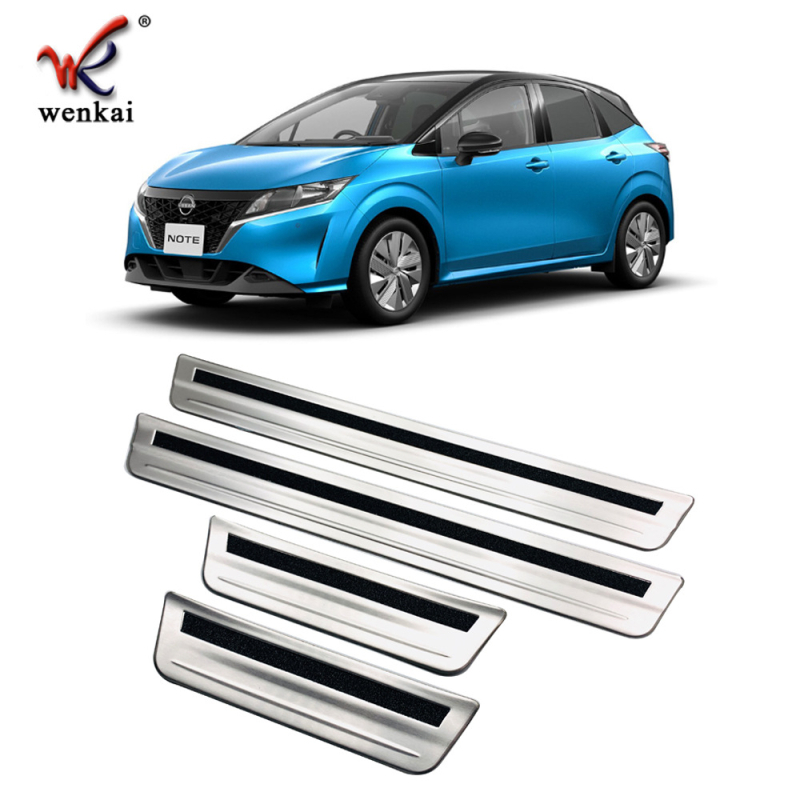 WK-904 Placă de protecție a pragului pentru Nissan Note E13 (21 modele), oțel inoxidabil 304, protecție decorativă, prelucrare personalizată