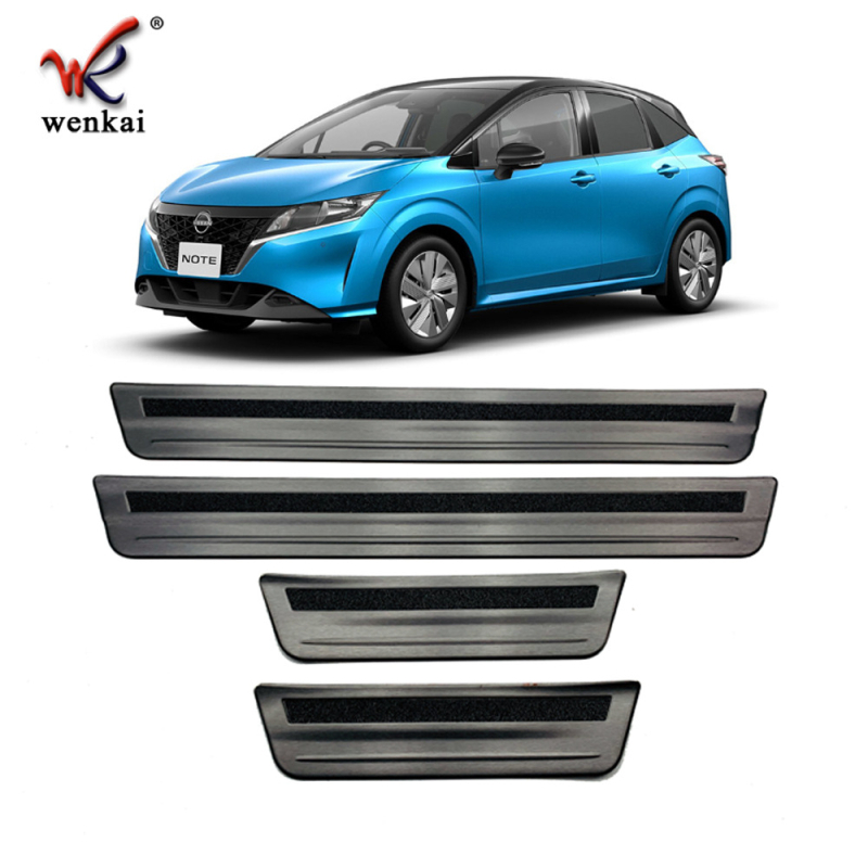 WK-904 Placă de protecție a pragului pentru Nissan Note E13 (21 modele), oțel inoxidabil 304, protecție decorativă, prelucrare personalizată