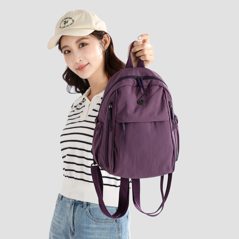 Dicarlo rucsac din nylon pentru femei - impermeabil, capacitate sub 20 L, încap un laptop de 10 inch, pentru călătorii relaxate