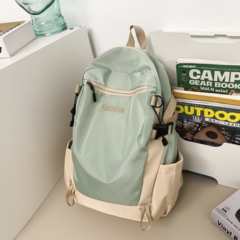 Rucsac unisex cu capacitate mare, stil workwear/munte, exterior nylon, căptușeală poliester, bretele curbate, Vara 2024