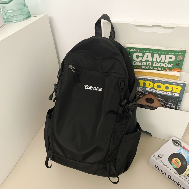 Rucsac unisex cu capacitate mare, stil workwear/munte, exterior nylon, căptușeală poliester, bretele curbate, Vara 2024